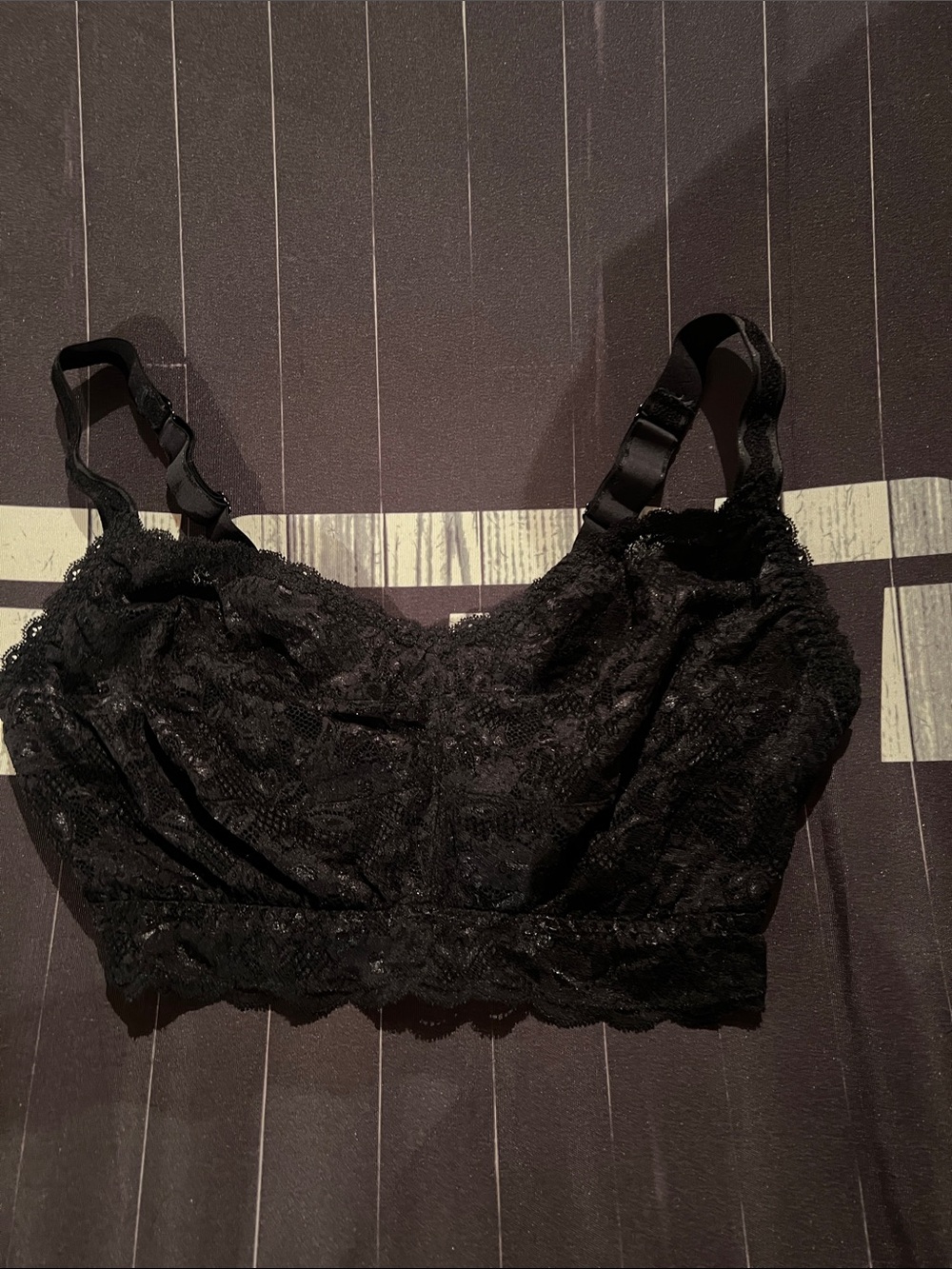 Black Lace Bralette - Women's Intimates